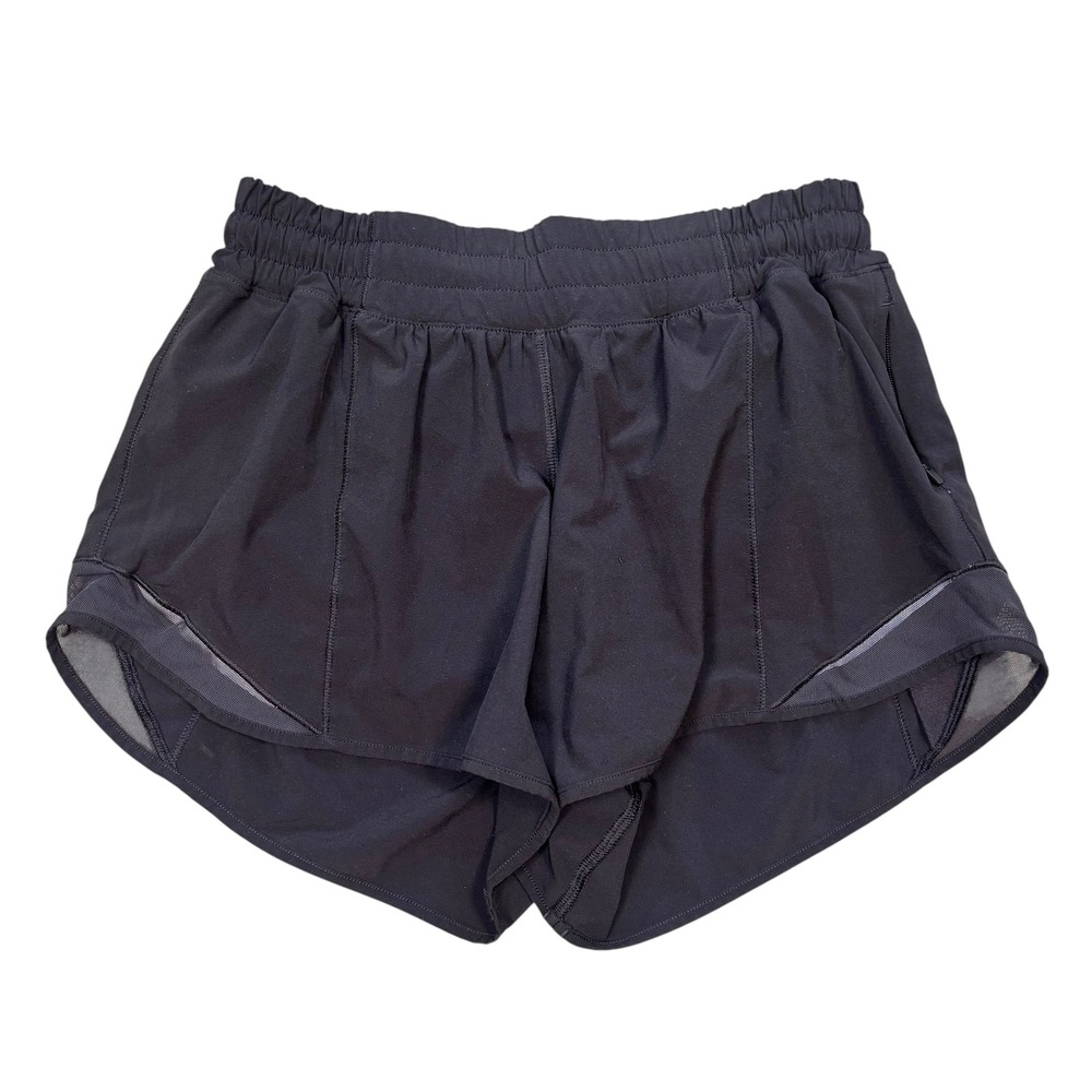 Lululemon Hotty Hot High Rise Lined Short 4 Black W7AWSS Size 6